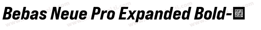 Bebas Neue Pro Expanded Bold字体转换